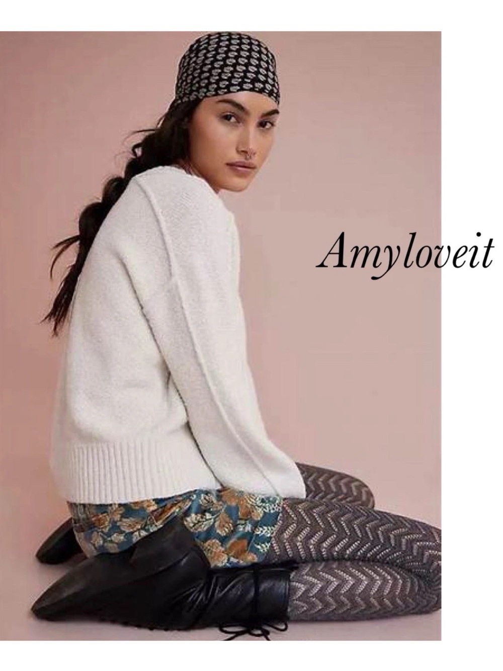 Free People Pointelle Chevron Tights